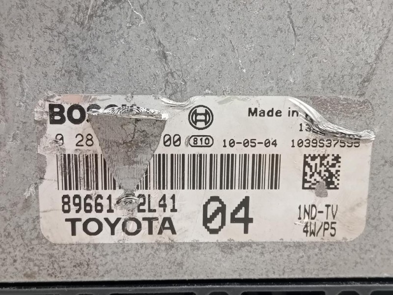 Centralina Iniezione 89660-52N71 Toyota Urban Cruiser 2009