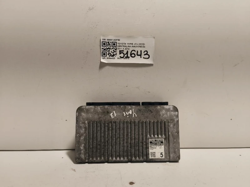 Centralina Iniezione 89661-0DF50 Toyota Yaris IV 2012