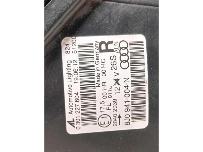 Proiettore ANT DX 8J0941004N Audi TT 8J3 2007