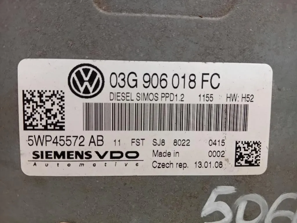 Centralina Iniezione 03G906018 Volkswagen GOLF V 2004