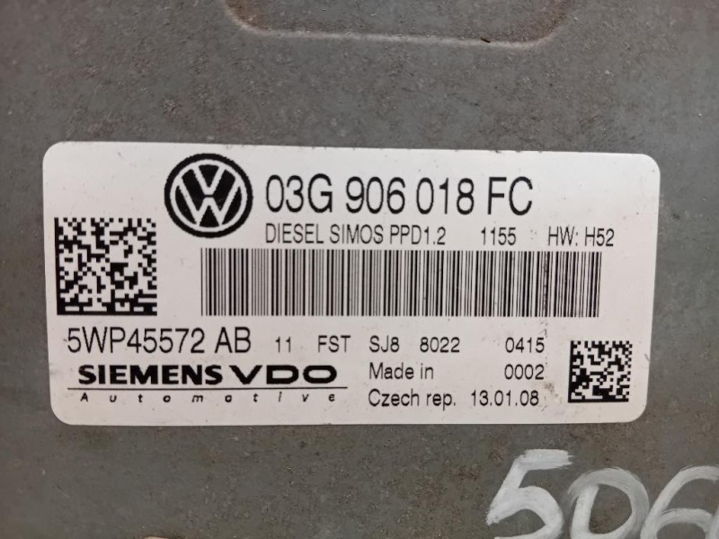 Centralina Iniezione 03G906018 Volkswagen GOLF V 2004