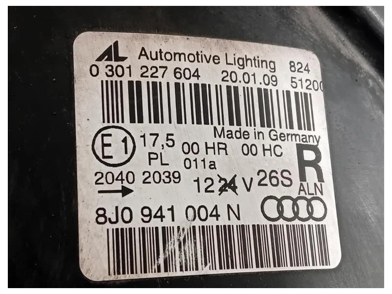 Proiettore ANT DX 8J0 941 004 N 8J0941004N Audi TT 8J3 2010