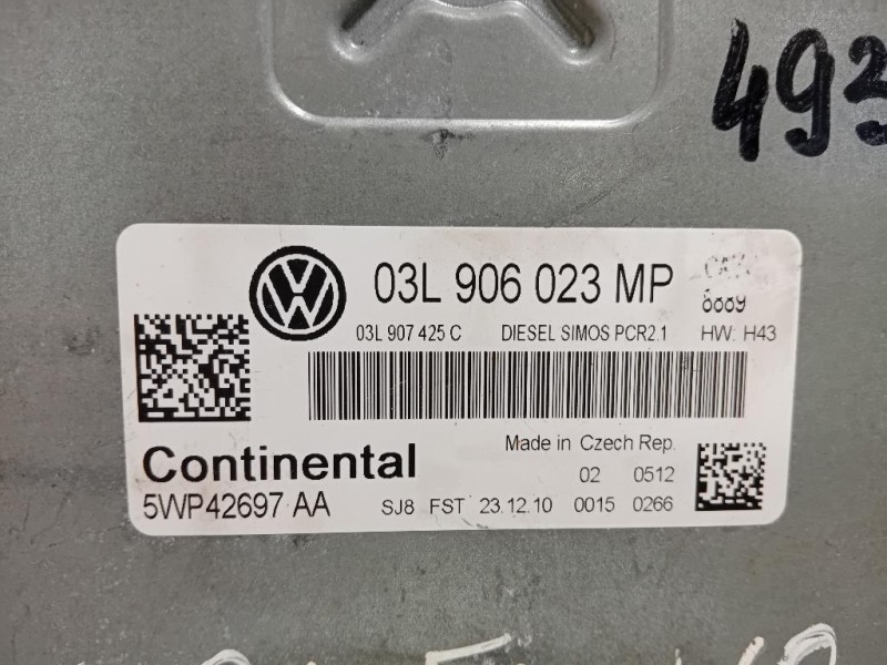 Centralina Iniezione 03L906023 MP Volkswagen GOLF VI 2009