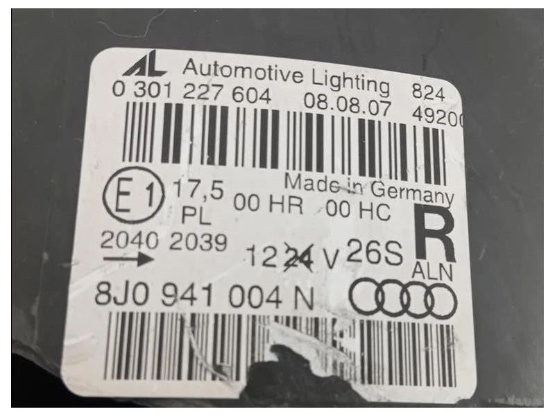 Proiettore ANT DX 8J0 941 004 N Audi TT 8J3 2010