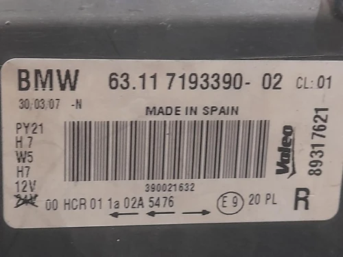 Proiettore ANT DX 719339002 Bmw Serie 1 E81 Berlina 2005