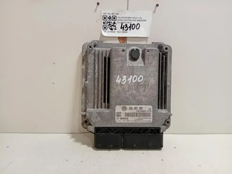 Centralina Iniezione 03L907309 0281015029 Volkswagen GOLF VI 2009