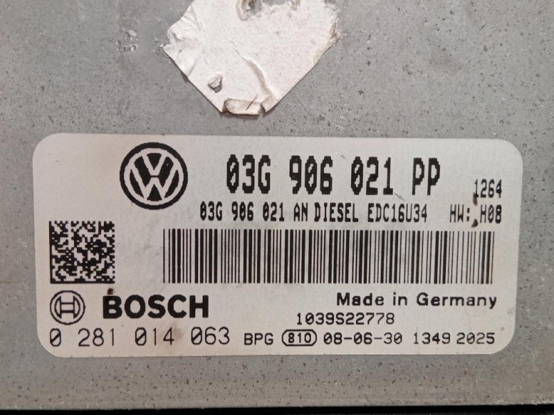 Centralina Iniezione 03G906021PP Volkswagen GOLF VI 2009