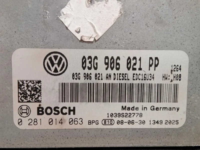 Centralina Iniezione 03G906021PP Volkswagen GOLF VI 2009