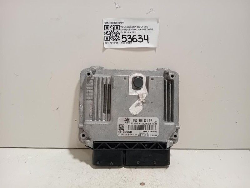 Centralina Iniezione 03G906021PP Volkswagen GOLF VI 2009
