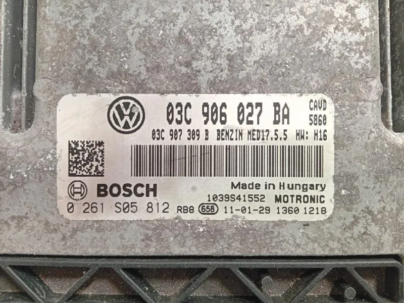 Centralina Iniezione 03C906027BA 0261S05812 Volkswagen GOLF VI 2009