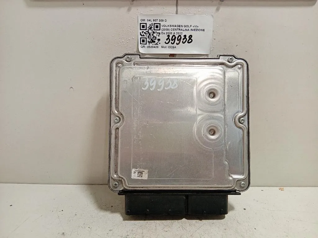 Centralina Iniezione 04L907309D 0281018498 Volkswagen GOLF VI 2009