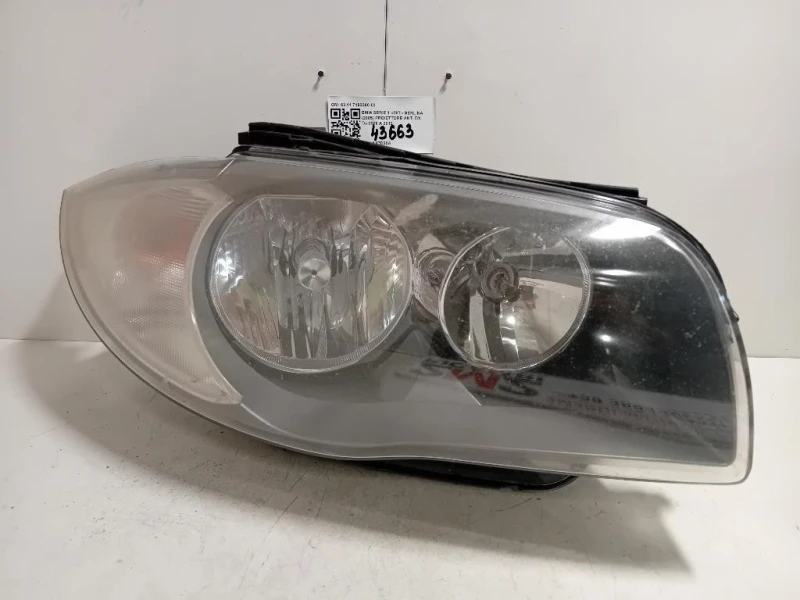 Proiettore ANT DX 6311 7193390-03 Bmw Serie 1 E87 Berlina 2005
