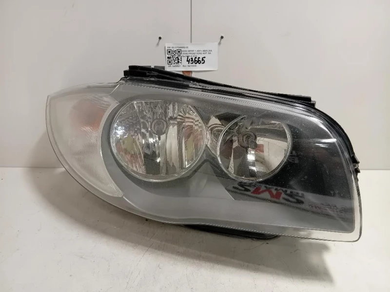 Proiettore ANT DX 63117249652-02 Bmw Serie 1 E87 Berlina 2005