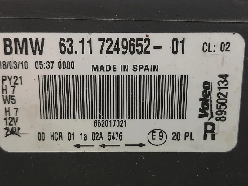 Proiettore ANT DX 89502134 Bmw Serie 1 E87 Berlina 2005