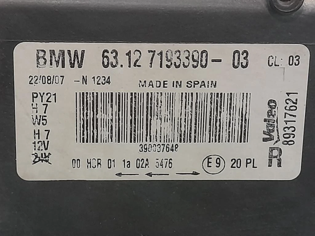 Proiettore ANT DX 89317621 Bmw Serie 1 E87 Berlina 2005