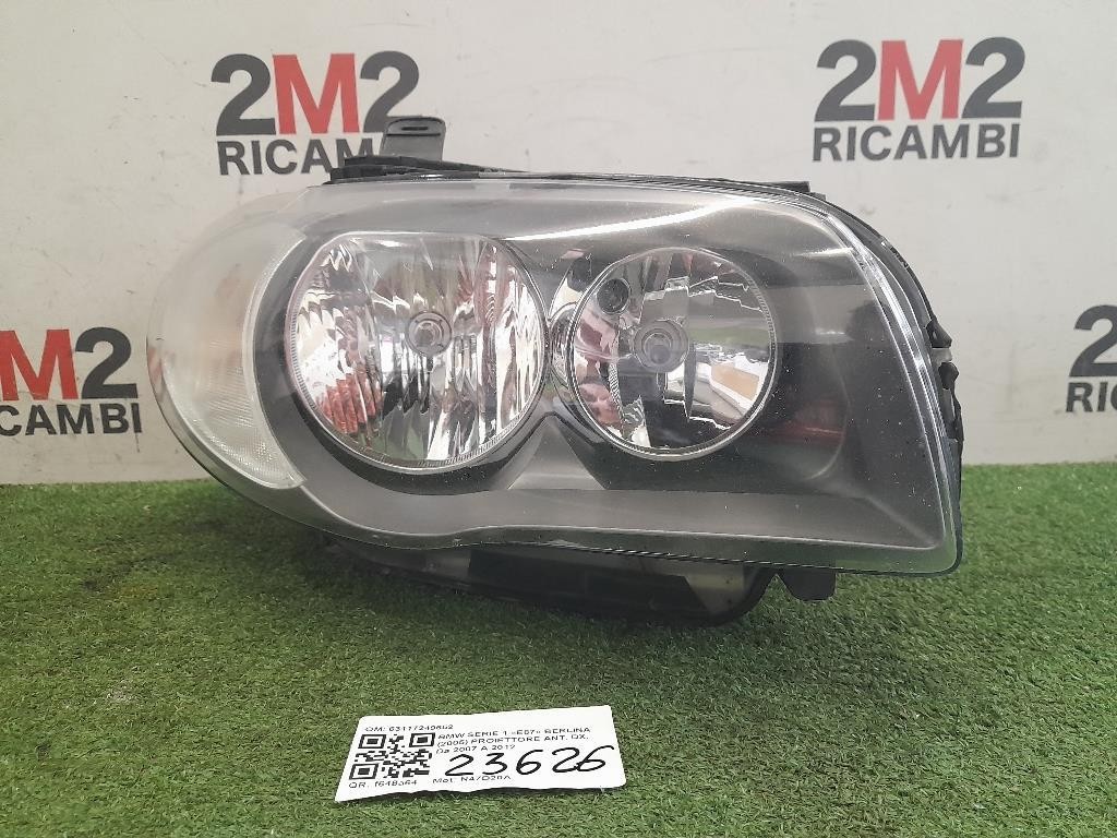 Proiettore ANT DX 63117249652 Bmw Serie 1 E87 Berlina 2005