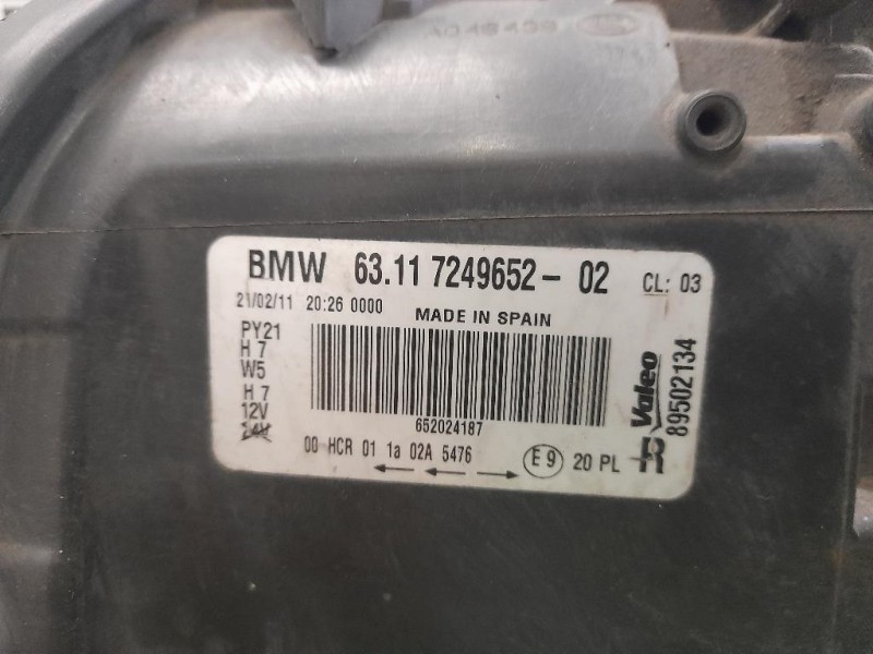 Proiettore ANT DX 63117249652 Bmw Serie 1 E87 Berlina 2005