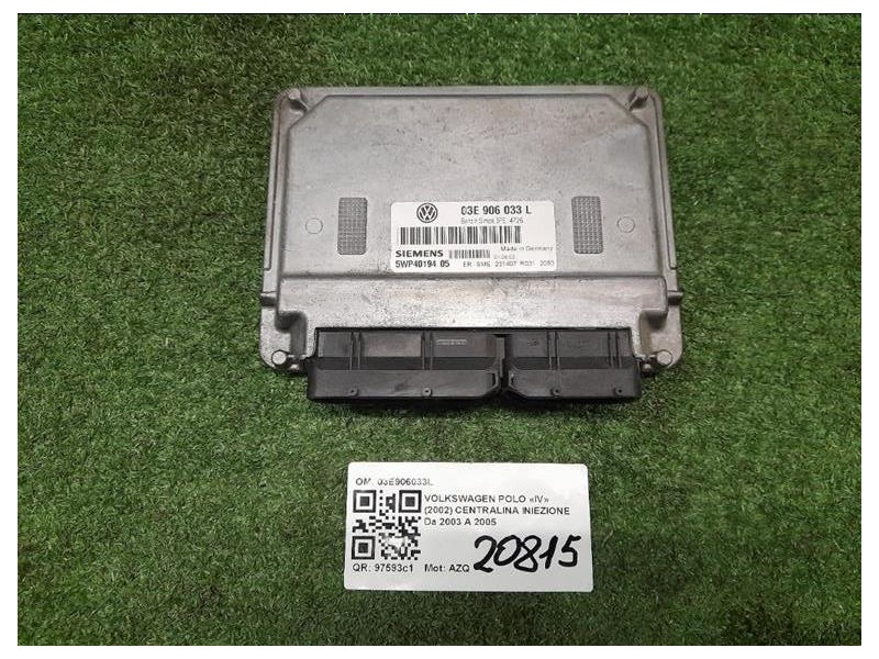 Centralina Iniezione 03E906033L Volkswagen POLO IV 2002