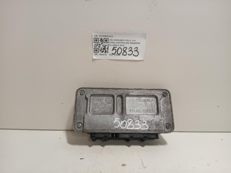 Centralina Iniezione 03C906024CN Volkswagen POLO VI 2009