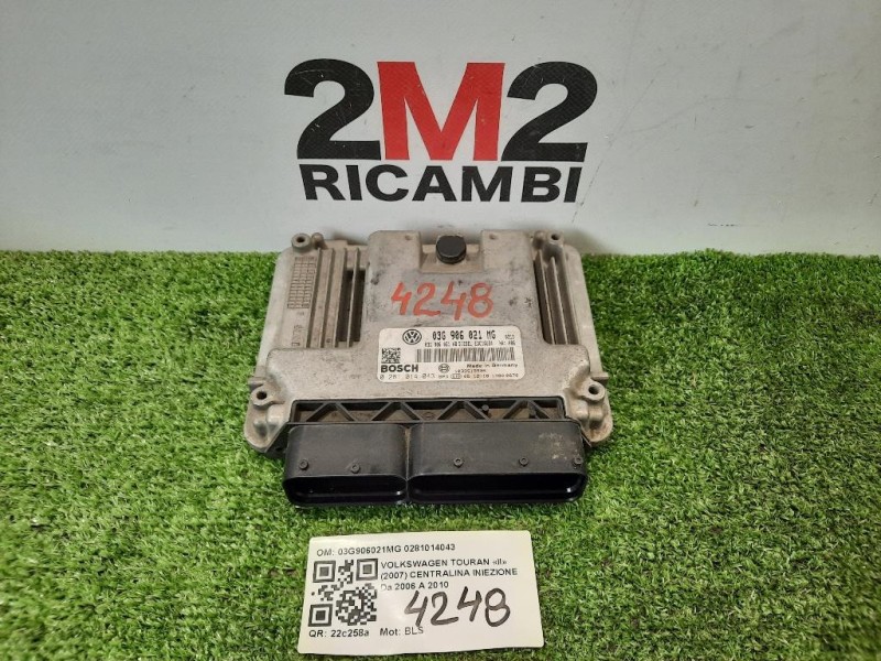 Centralina Iniezione 03G906021MG 0281014043 Volkswagen Touran II 2007