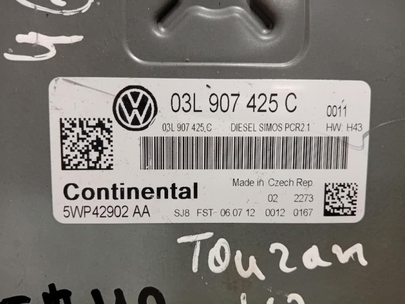 Centralina Iniezione 03L907425C Volkswagen Touran III 2010