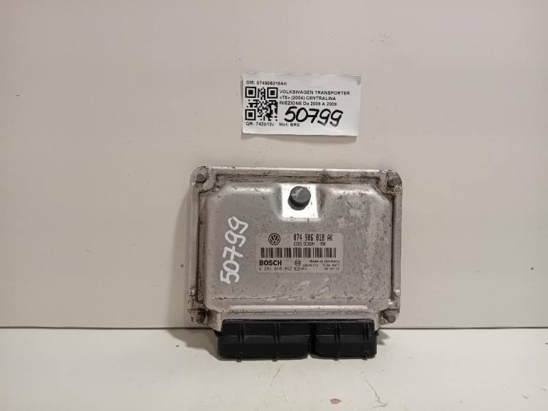 Centralina Iniezione 074906018AK Volkswagen Transporter T5 2004