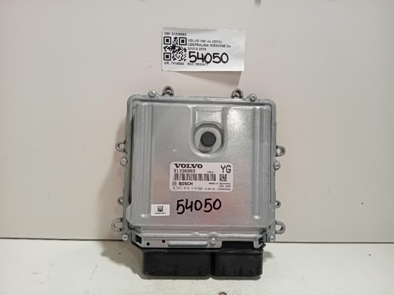 Centralina Iniezione 31336983 Volvo V60 I 2013