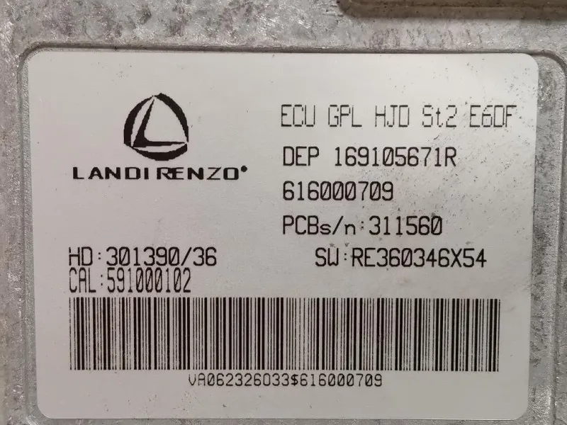 Centralina Iniezione GPL 616000709 Dacia Duster II 2021