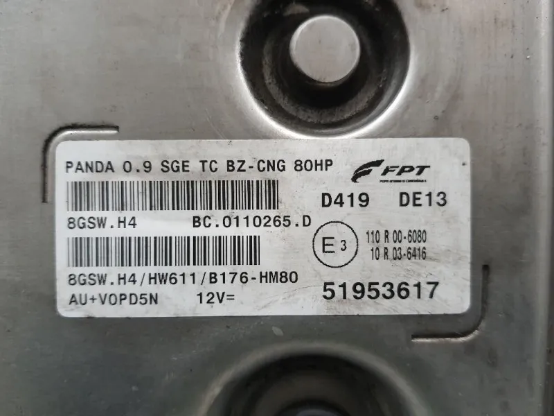 Centralina Iniezione Metano 51953617 Fiat Panda III 2012