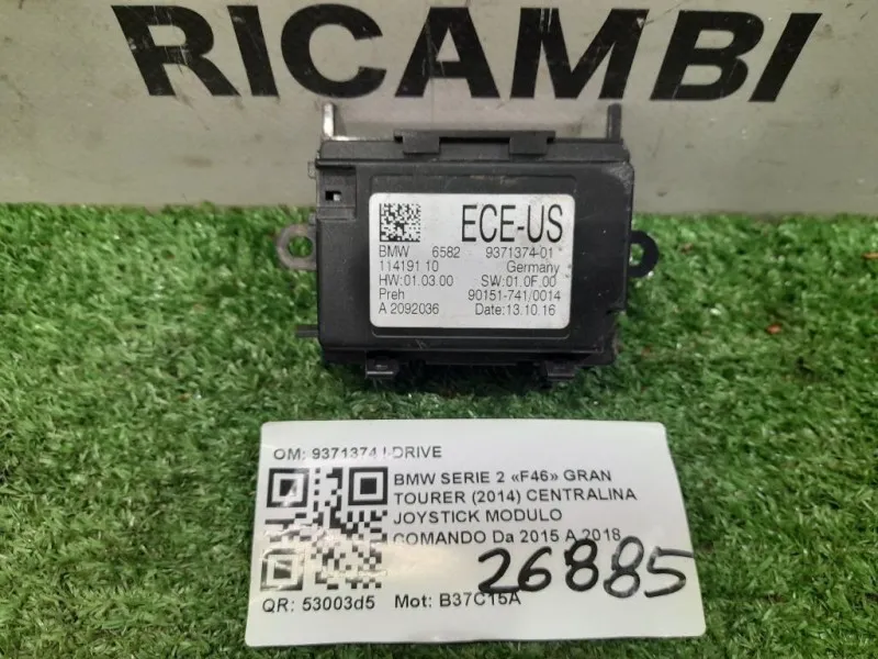 Centralina Joystick Modulo Comando 9371374 I-DRIVE Bmw Serie 2 F46 GRAN Tourer 2014