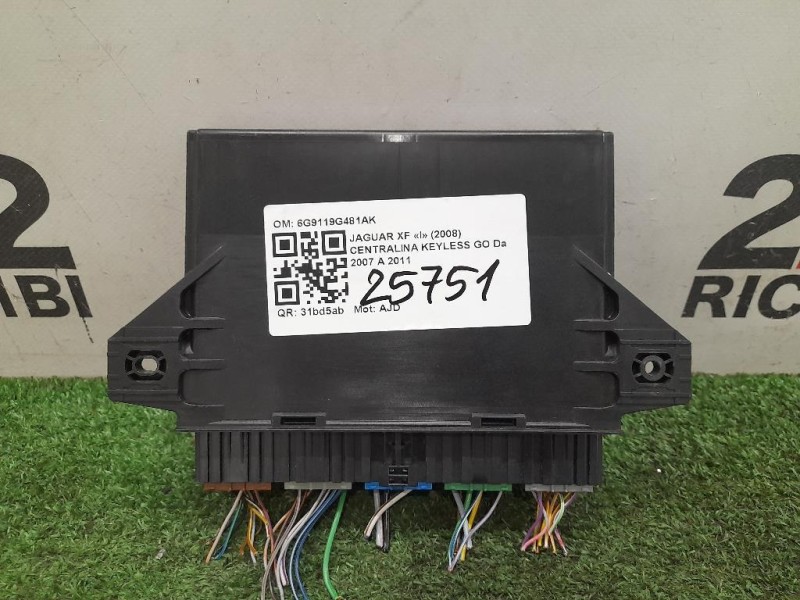 Centralina Keyless GO 6G9119G481AK Jaguar XF I 2008