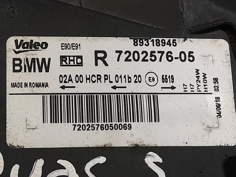 Proiettore ANT DX 7202576-05 Bmw Serie 3 E91 Touring 2005