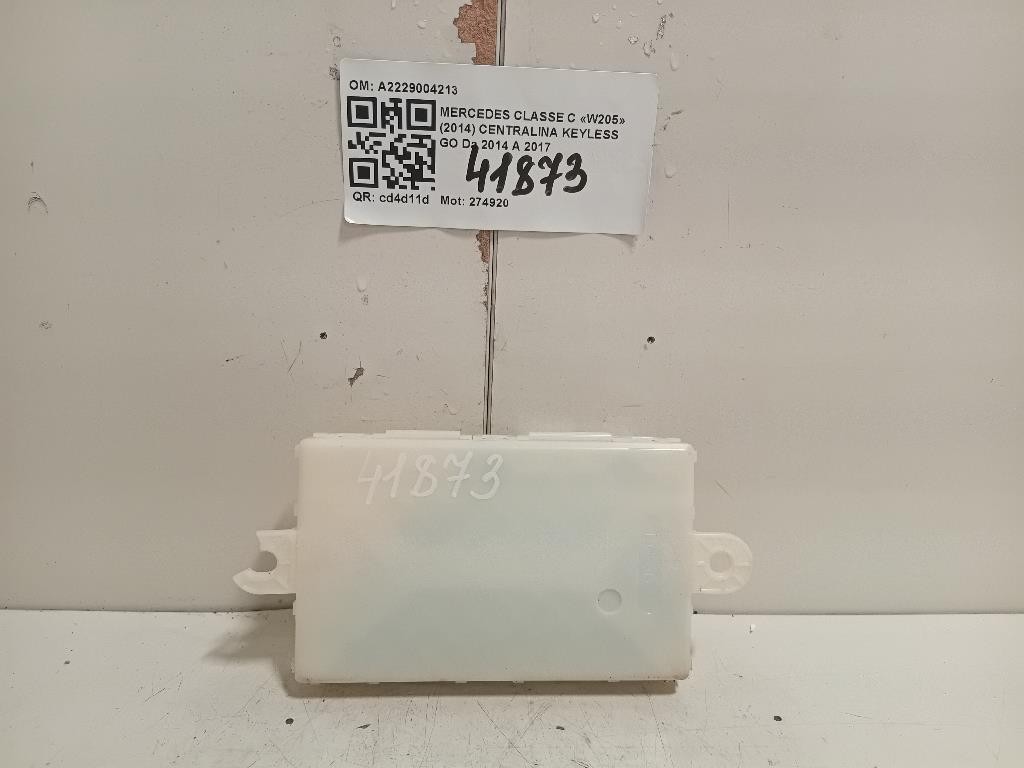 Centralina Keyless GO A2229004213 Mercedes Classe C W205 2014