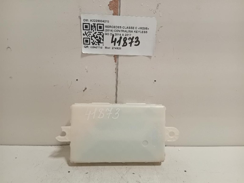 Centralina Keyless GO A2229004213 Mercedes Classe C W205 2014