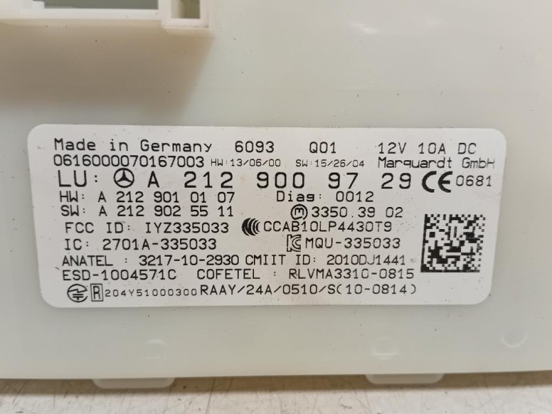 Centralina Keyless GO A2129009729 Mercedes Classe GLE W166 2015