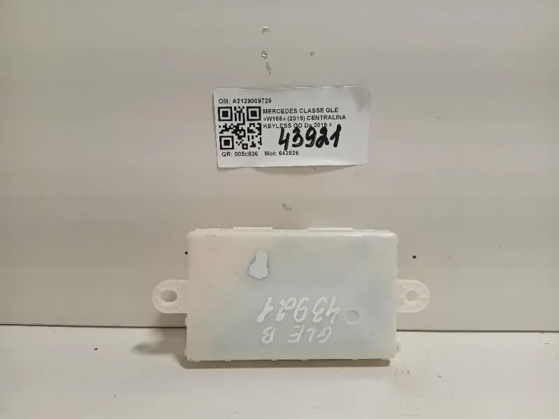 Centralina Keyless GO A2129009729 Mercedes Classe GLE W166 2015