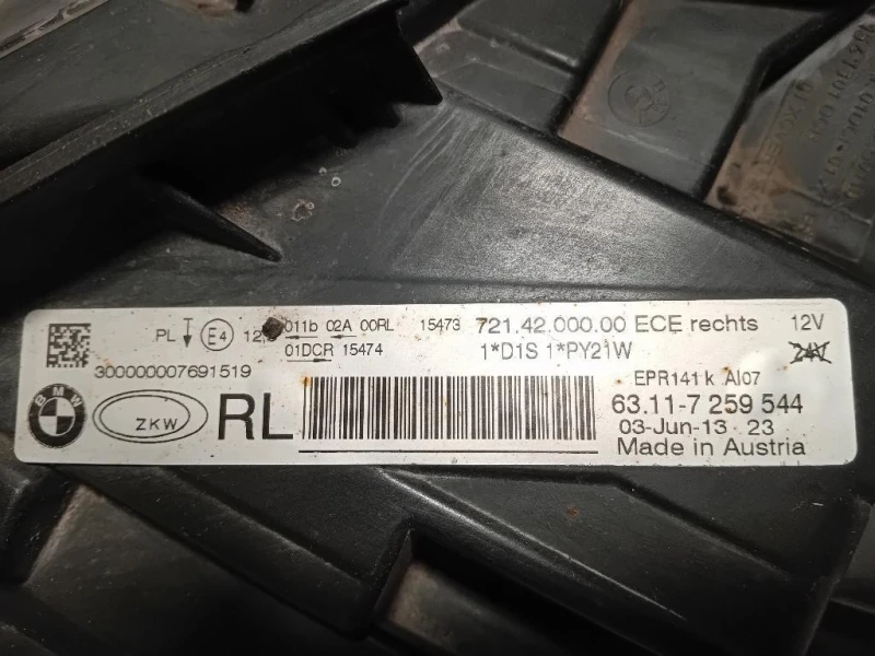 Proiettore ANT DX 63117259544 Bmw Serie 3 F30 Berlina 2012