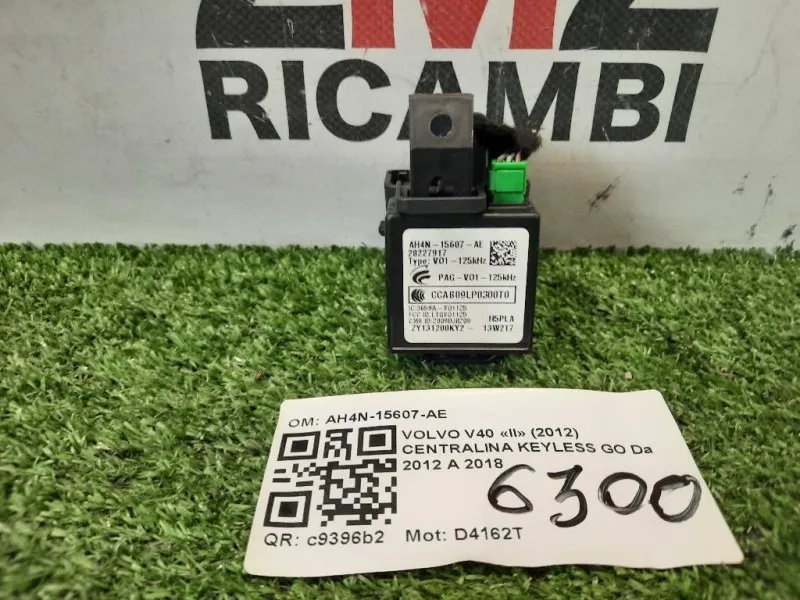 Centralina Keyless GO AH4N-15607-AE IMMOBILIZER Volvo V40 II 2012