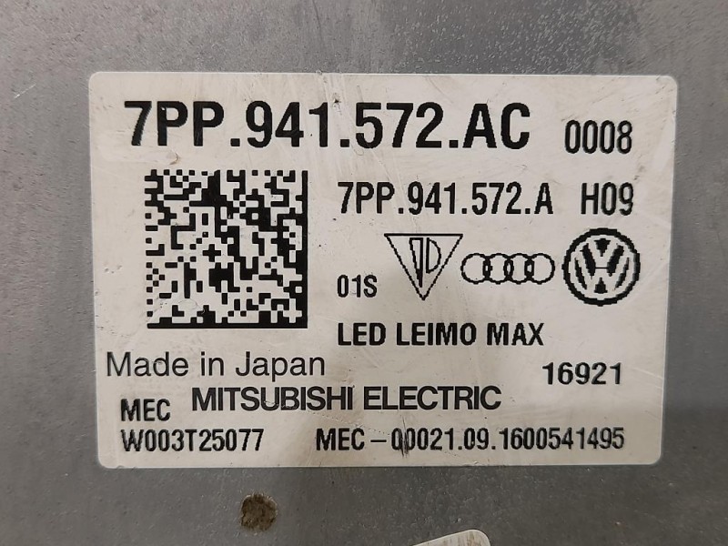 Centralina LED Proiettore ANT 7PP 941 572 AC Audi Q5 8RB 2009