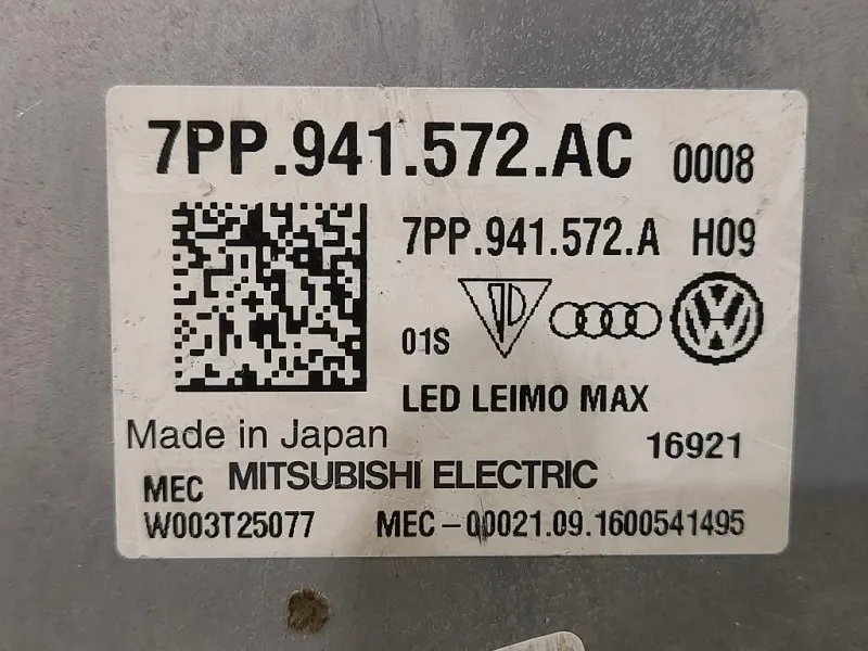 Centralina LED Proiettore ANT 7PP 941 572 AC Audi Q5 8RB 2009