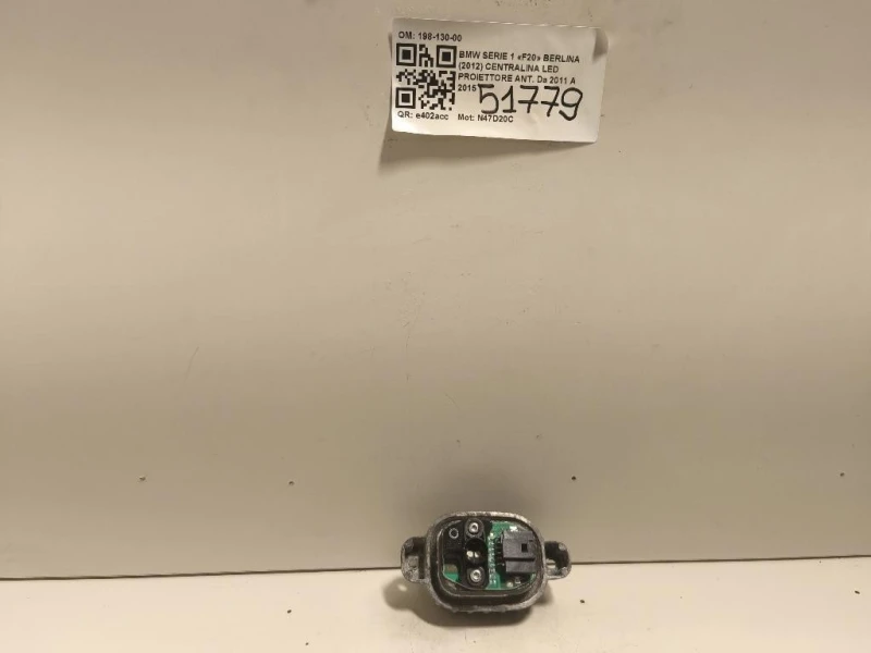 Centralina LED Proiettore ANT 198-130-00 Bmw Serie 1 F20 Berlina 2012
