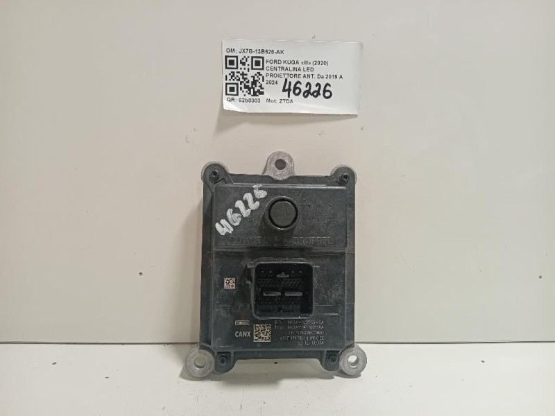 Centralina LED Proiettore ANT JX7B-13B626-AK Ford KUGA III 2020