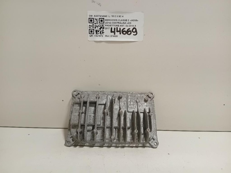 Centralina LED Proiettore ANT A2C7414940 Mercedes Classe C W205 2014