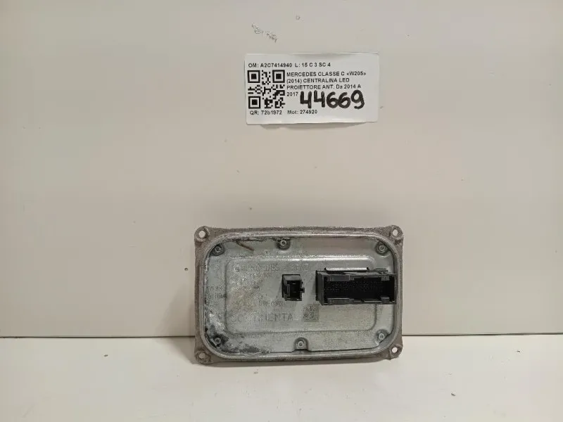 Centralina LED Proiettore ANT A2C7414940 Mercedes Classe C W205 2014
