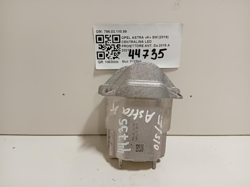 Centralina LED Proiettore ANT 7960311099 Opel Astra K SW 2019