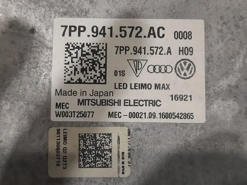 Centralina LED Proiettore ANT DX 7PP841572AC Audi Q2 GAB 2016