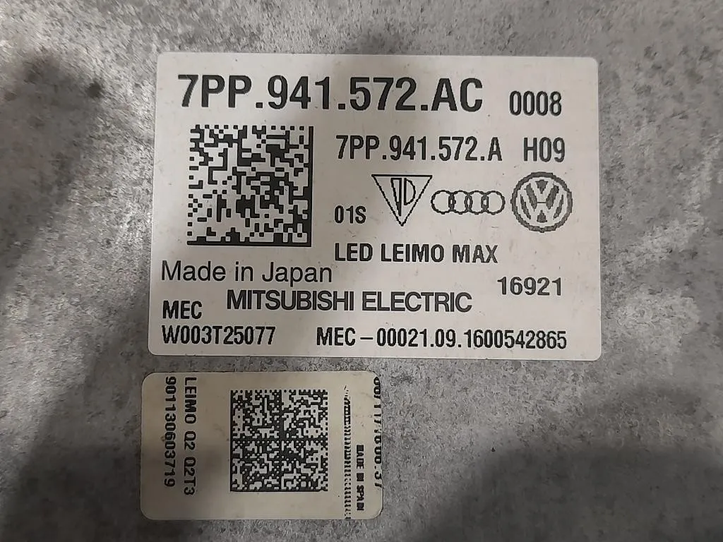 Centralina LED Proiettore ANT DX 7PP841572AC Audi Q2 GAB 2016