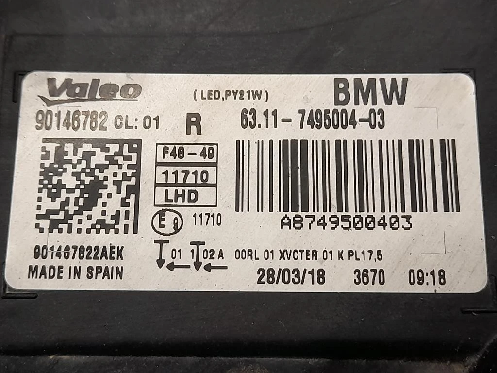 Proiettore ANT DX 6311-7495004-03 Bmw X1 F48 2015