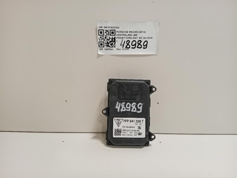Centralina LED Proiettore ANT SX 99161832303 Porsche Macan I 2014