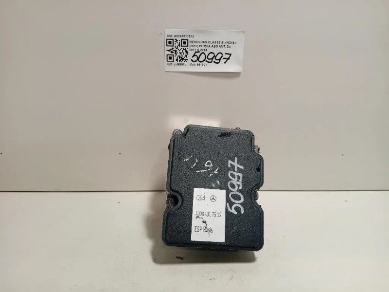 Pompa ABS ANT A0084317512 Mercedes Classe B W246 2012